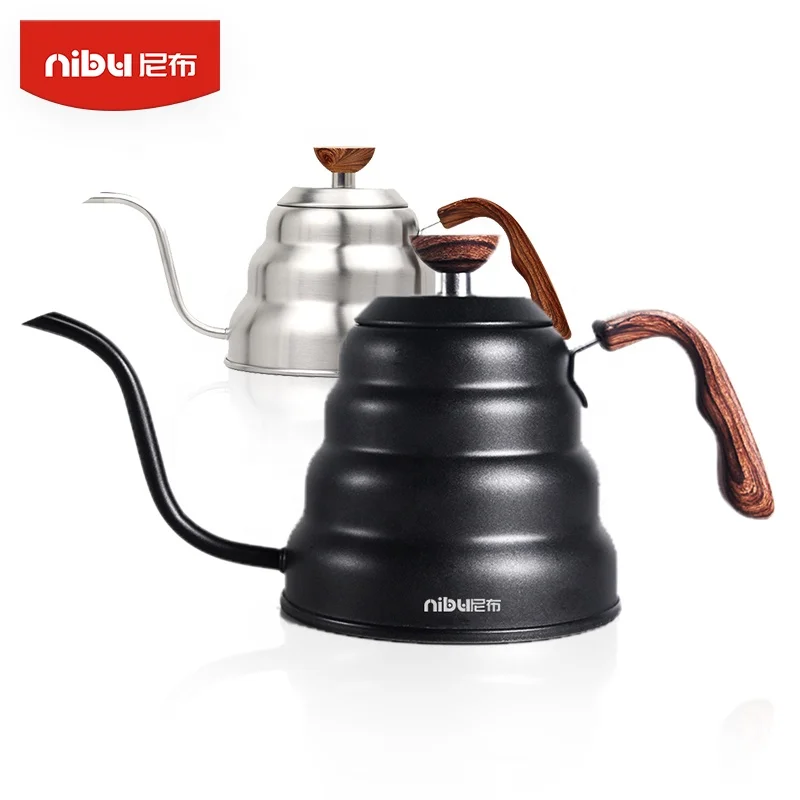  Лидер продаж портативный капельный чайник NIBU из нержавеющей стали с гусиной шеей для кемпинга Мока кофе облако чай