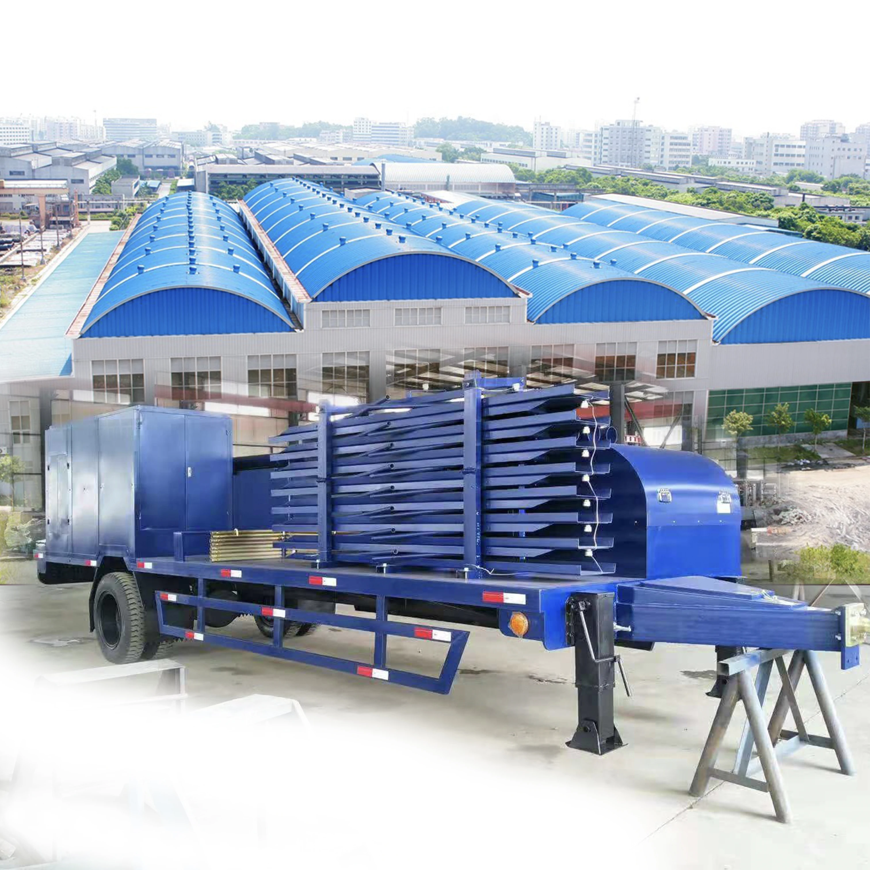 LS914-610 k type long span large size no girder curving roof roll forming machine