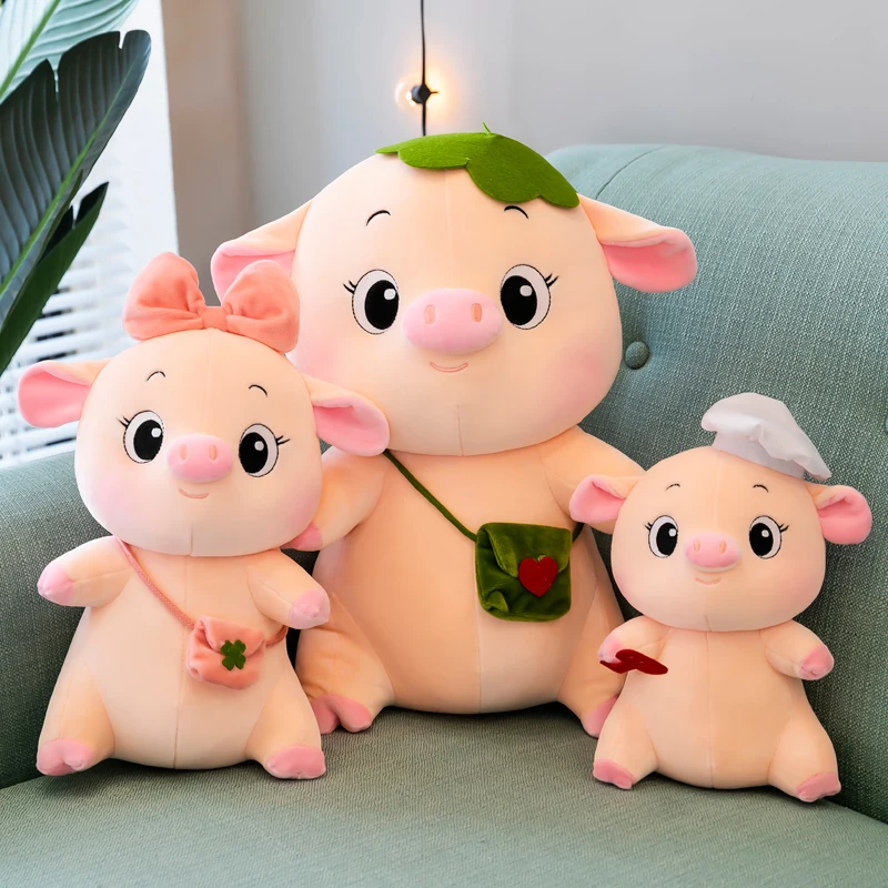 Lovely Baker pig stuffed toy big pig stuffed animal toy