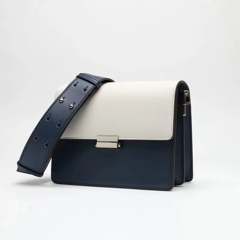 High Cost-effective Retro Classic Design Cowhide Mini Square cross body bag luxury genuine Leather Handbag