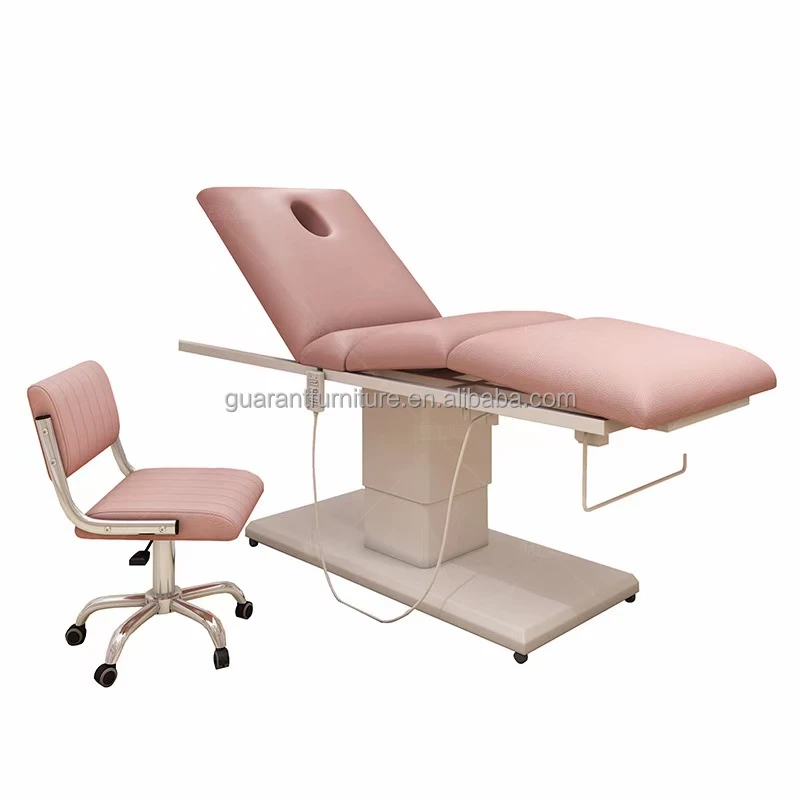 luxury style electric beauty facial chair bed black and white beauty bed chair