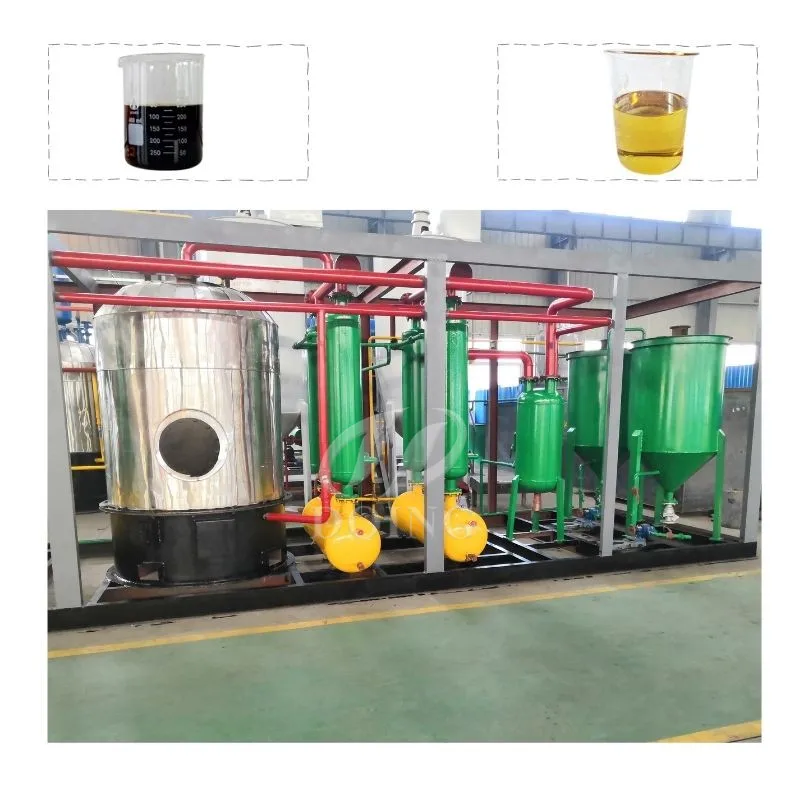 High Extracting rate Small Oil refinery machine Waste Oil to diesel Crude Oil to diesel Machine