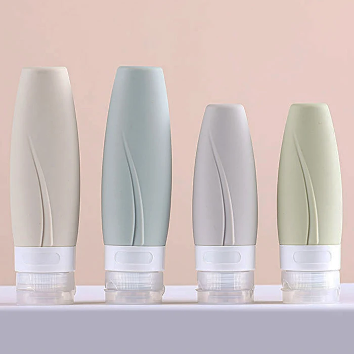 Small Portable Silicone Cute Leak Proof Tsa Approved 60ml 90ml Silicone Travel Bottle Set