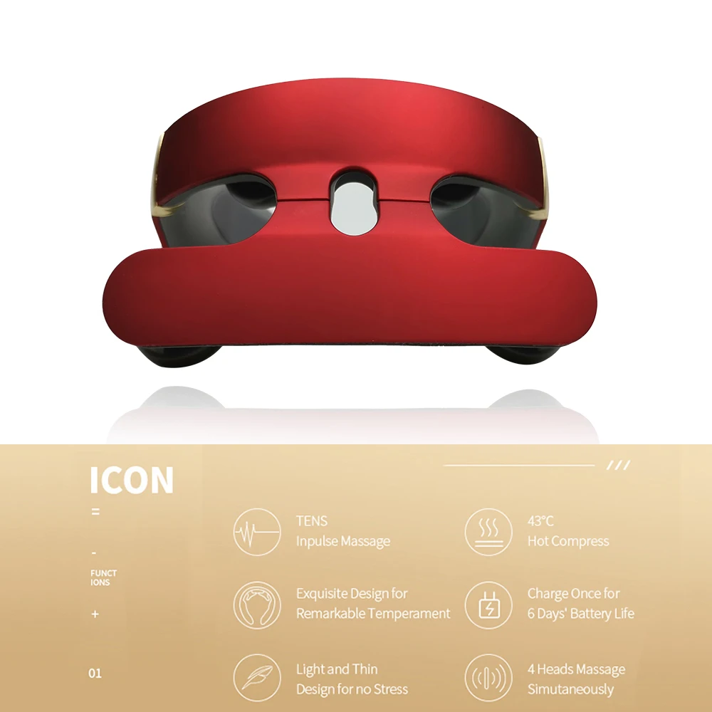 Ems Pulse Massage Instrument Intelligent Cervical Neck Massager With Heat