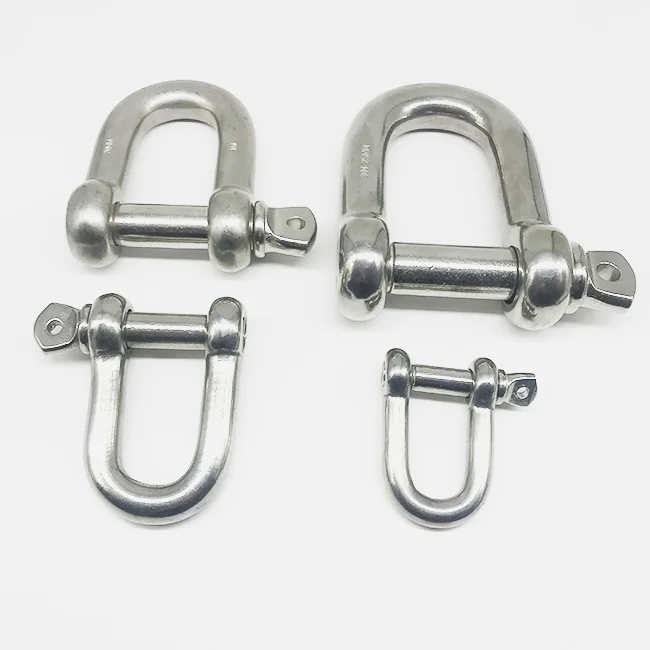 D-Shackle AISI 304  Screw Pin JIS Type Stainless Steel Ringging Dee Shackle