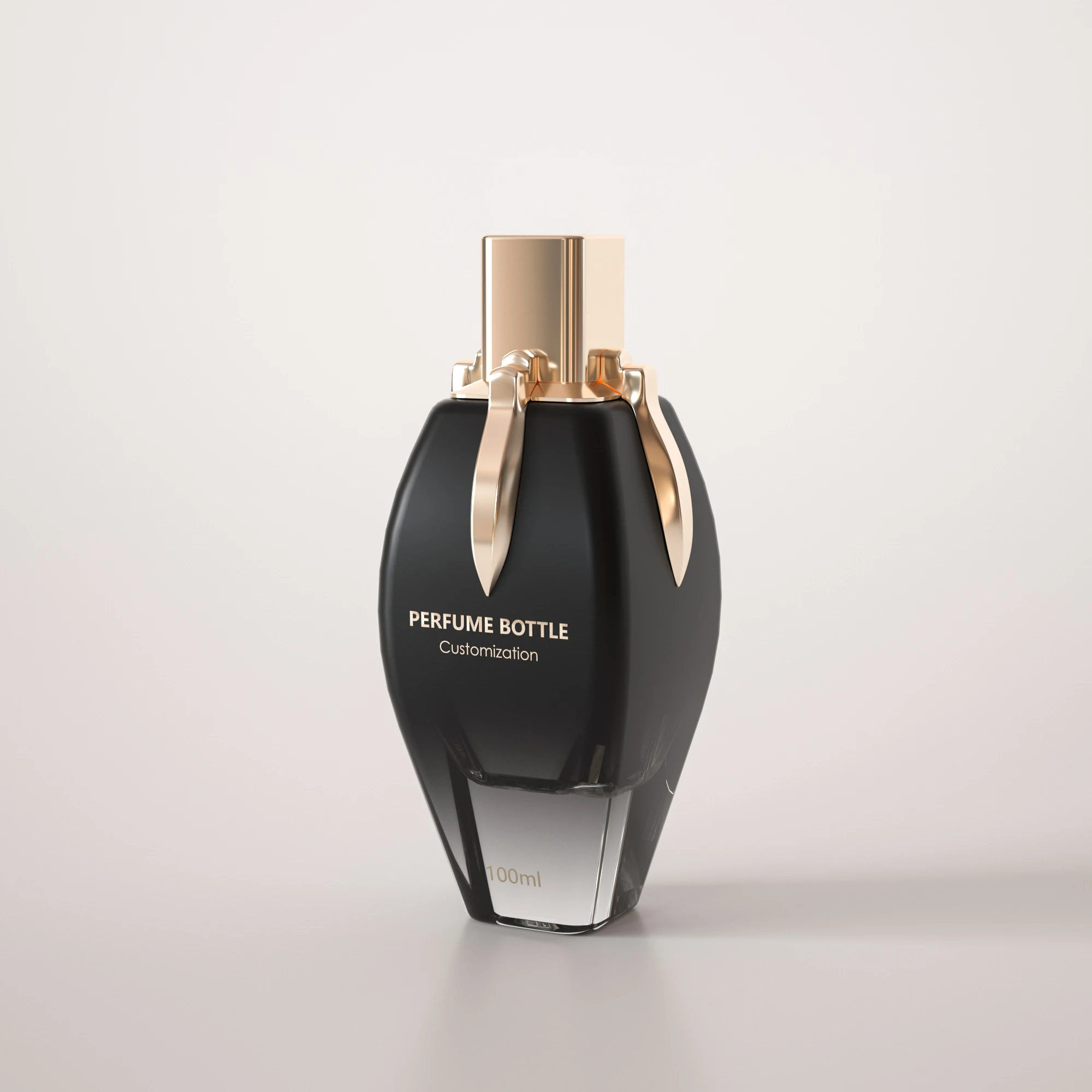 New Design Thick Bottom Empty Perfume Bottles 100ml 3.4oz Unique High End Exotic Luxury Novel Refillable Glass Perfume Bottle