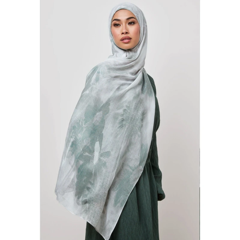FRC printed tie dye chiffon hijab print silk hijab women scarf silk chiffon hijab scarf glitter shawl