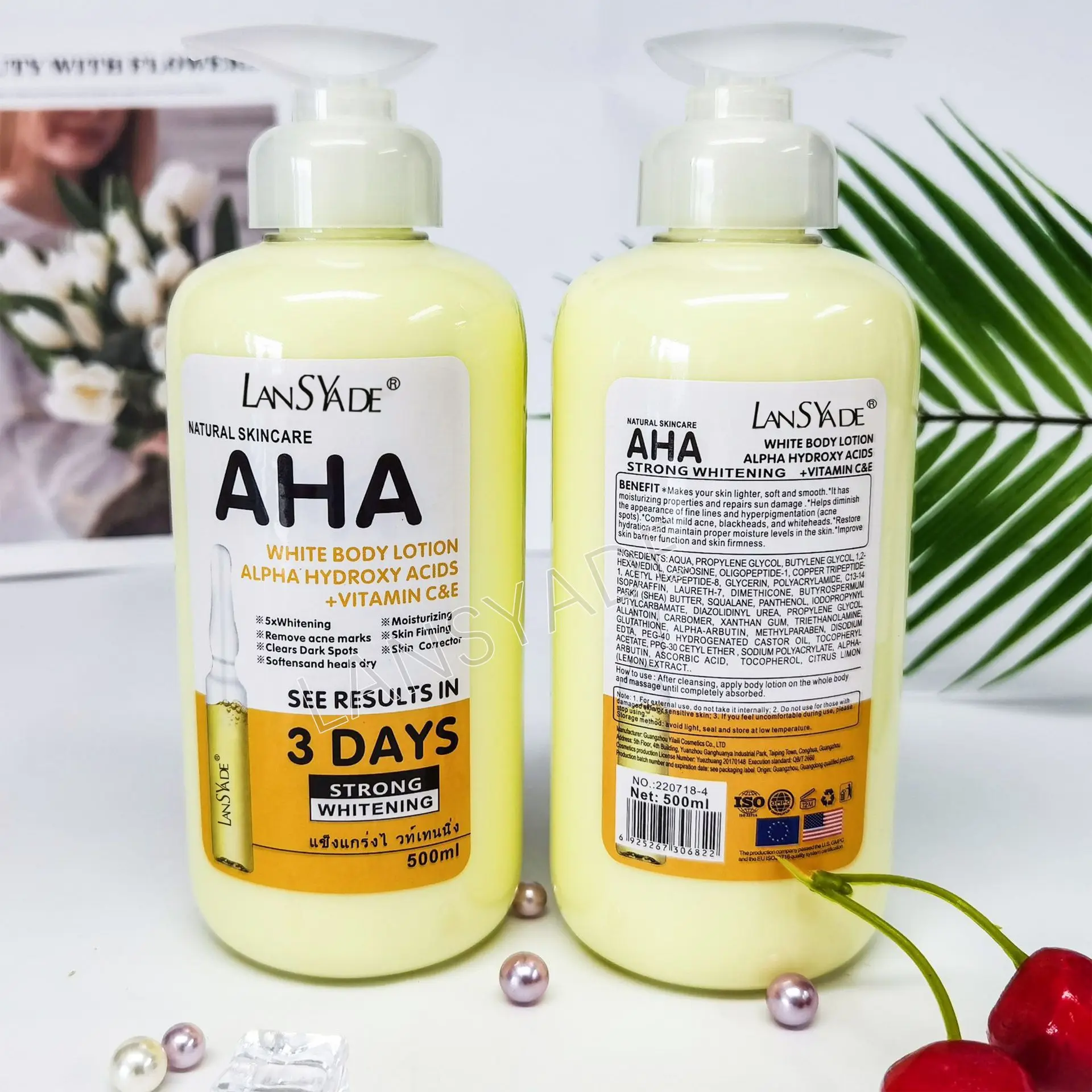 DR MEINAIER AHA Vitamin C body lotion moisturizing Brightening Hydrating 500ml body lotion