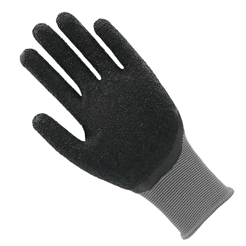 ENTE SAFETY Custom Polyester Latex Gloves Anti-Slip Construction Labor Non-slip Hand Personal Protection Garden Work Gloves