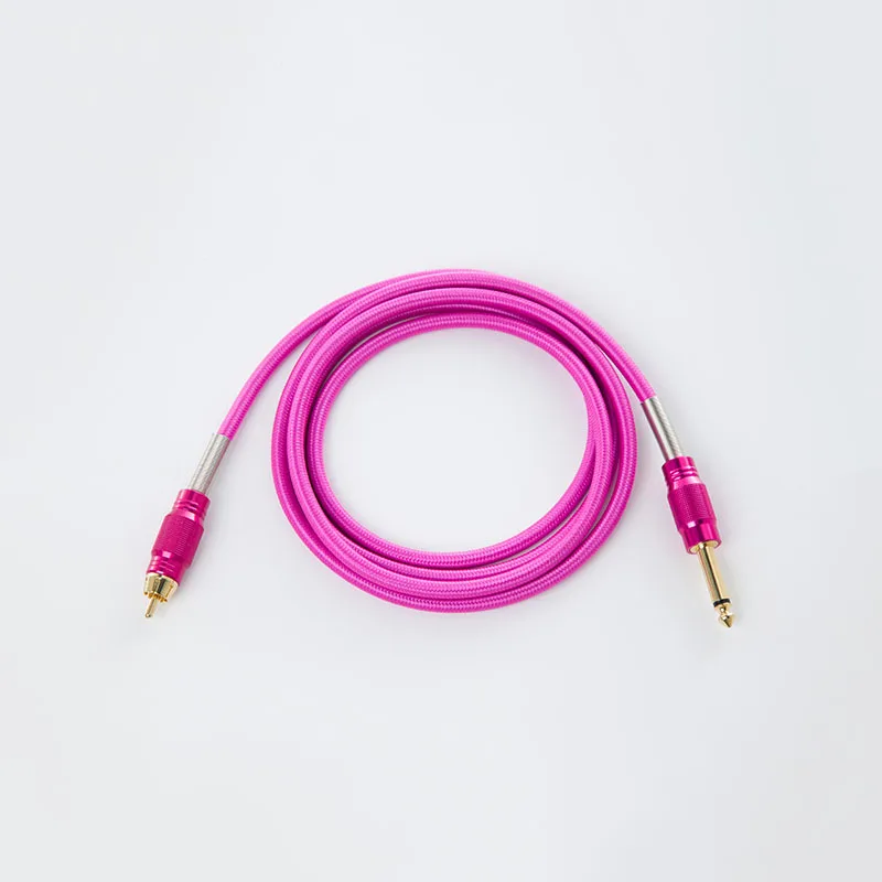 High Quality Silicone RCA Cable Professional 1.8M Tattoo Machine Power Supply Clip Cord For Tattoo Gun