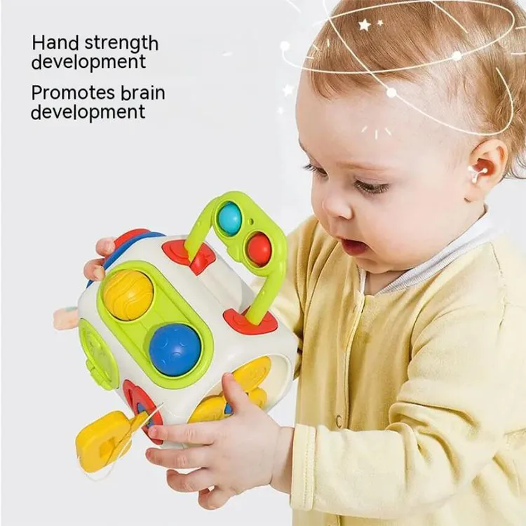 Busy Cube for Toddlers 1-3,  Sensory Activities Busy Board - Baby Gifts for 6 to 18 Months 1 2 One Year Old Infant Boys Girls