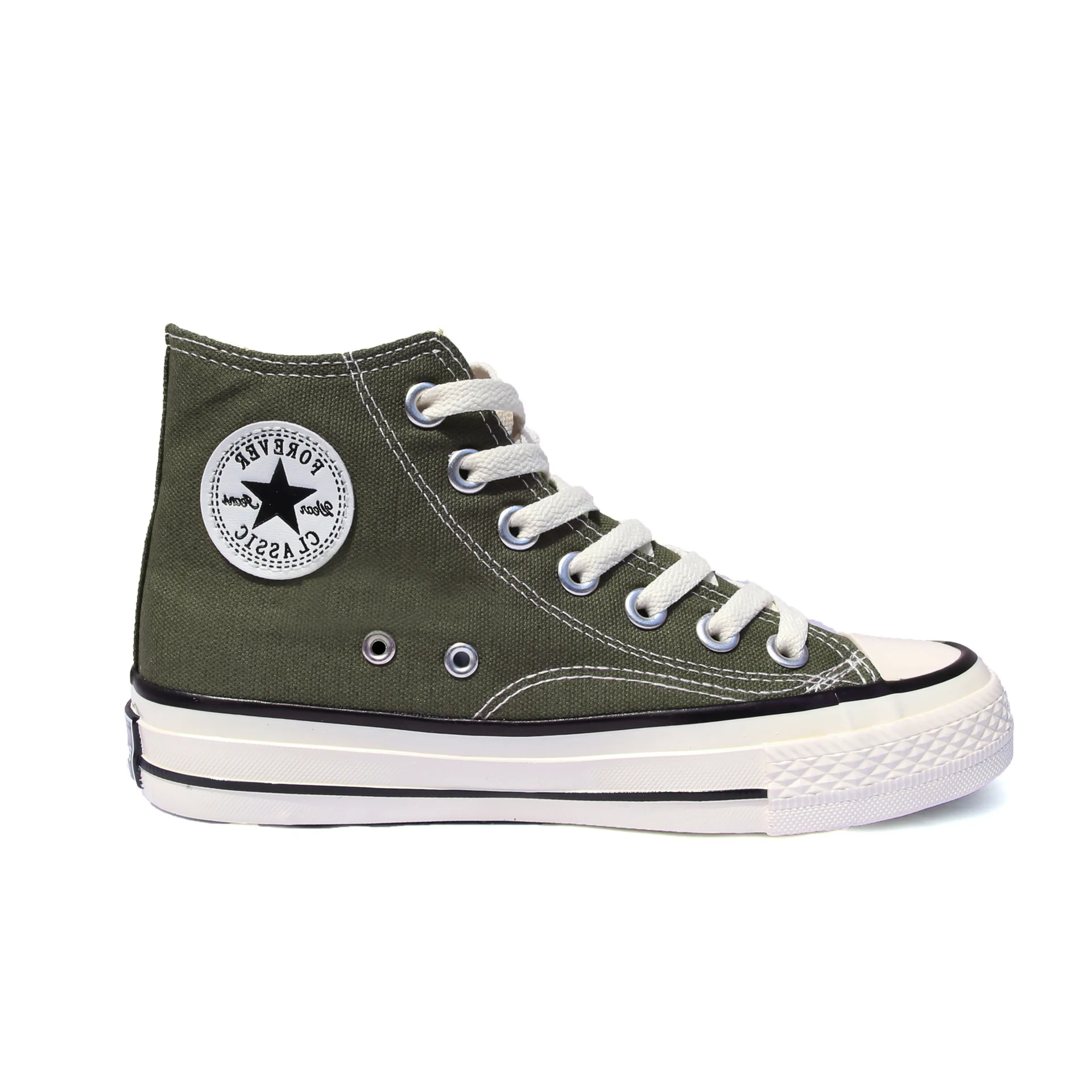 
Stylish Breathable Cheapest Custom Plain White Canvas Shoes Women Canvas Sneaker Shoes High Top Canvas Shoes 