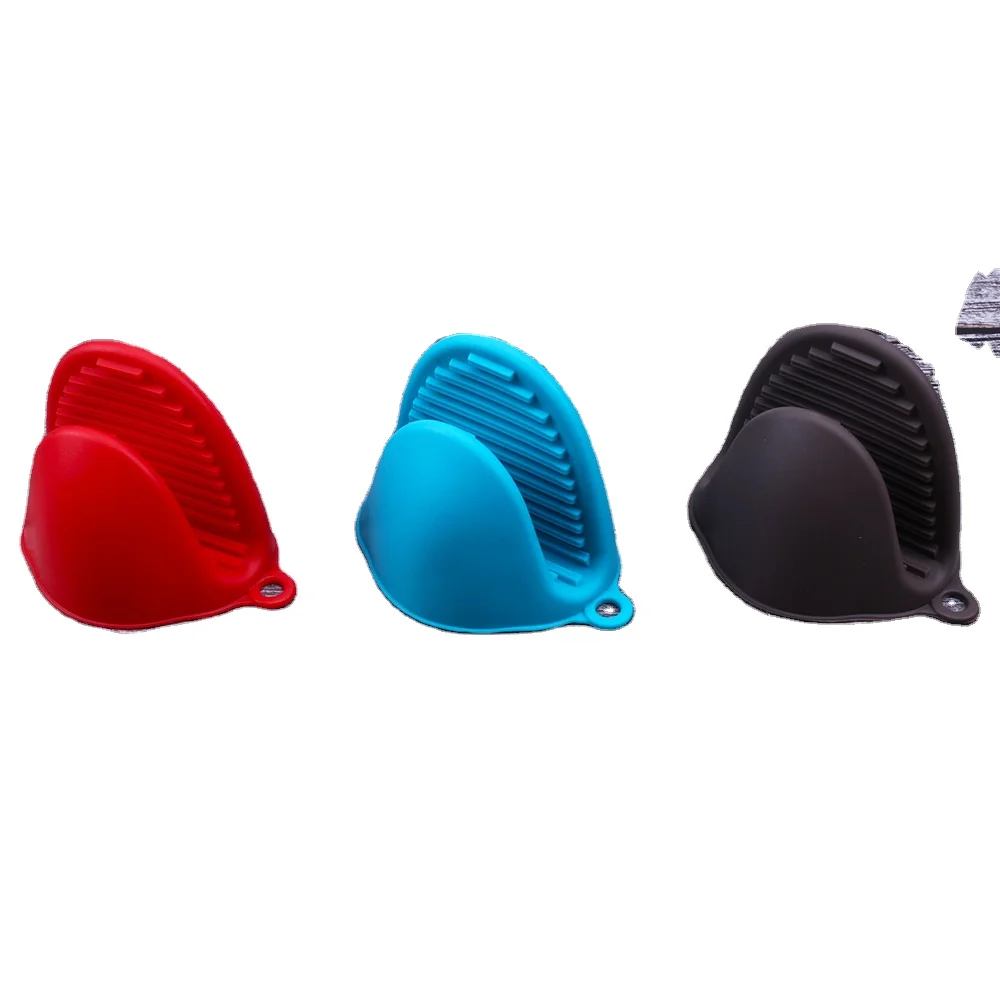 bbq heat resistant silicon finger glove Pot Holder Mini pinch grips oven mitt