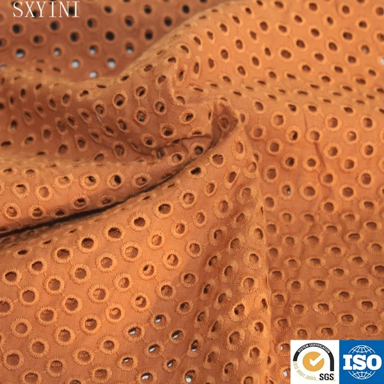 100% cotton Chicken embroidery lace fabric