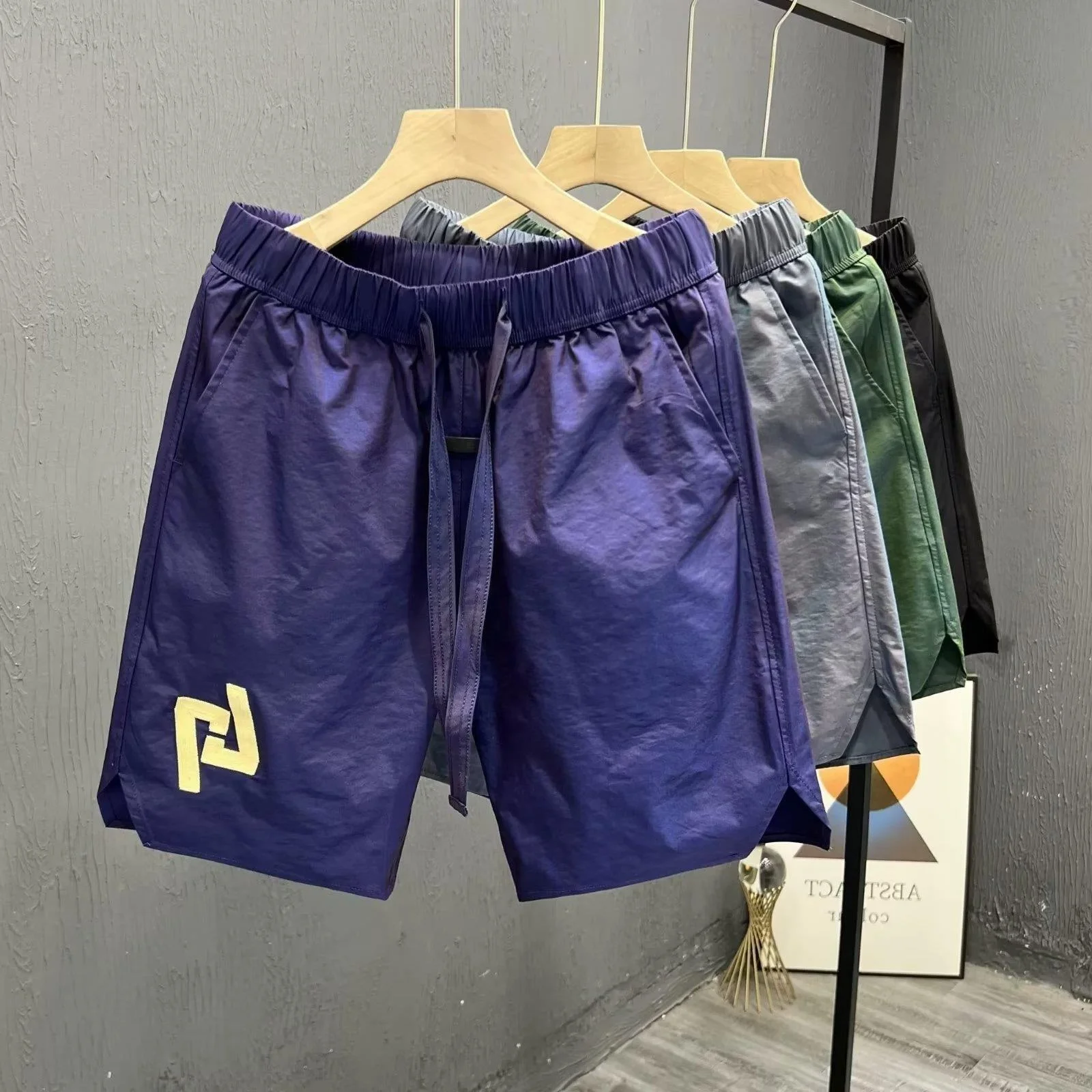 2024Custom logo men gym short blank sports jogger swim beach man summer mesh short sweat shorts pants for men sweat short