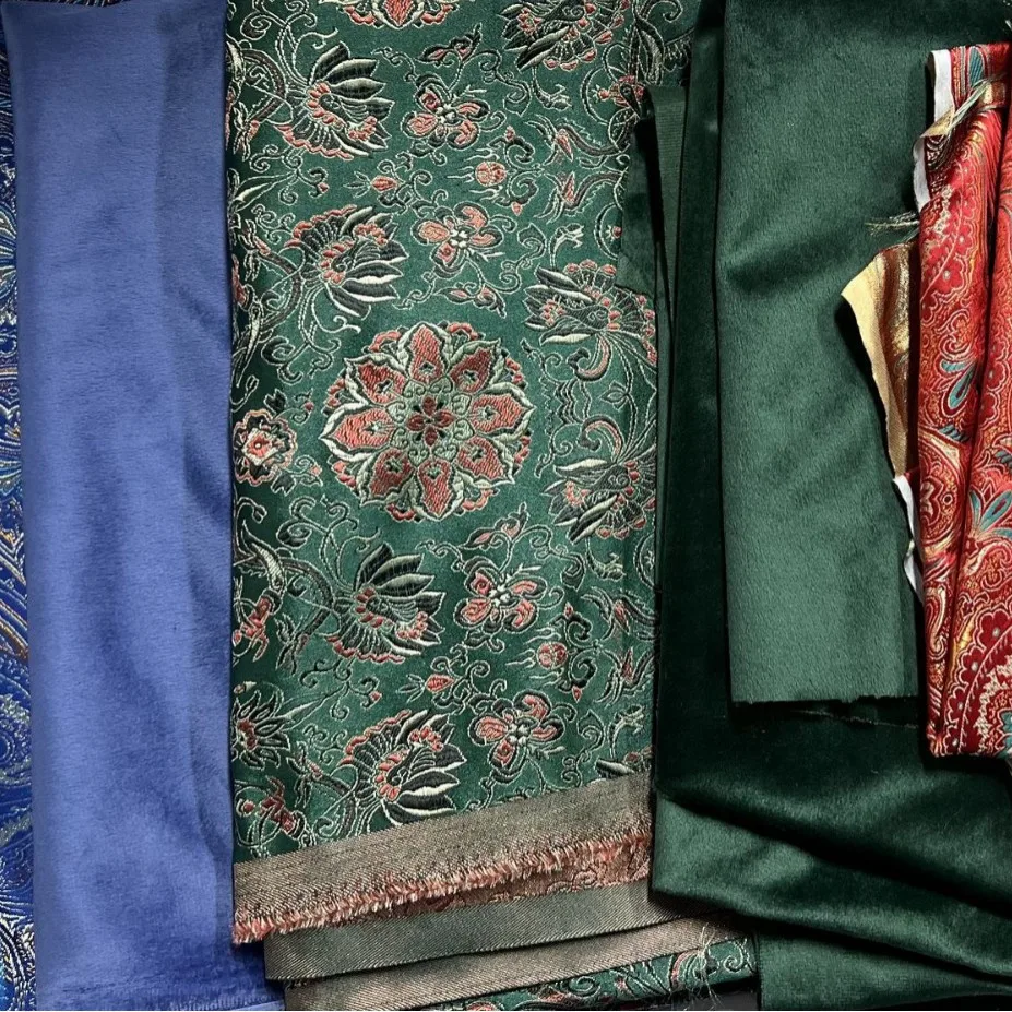 In stock low MOQ brocade jacquard fabric luxury brocade jacquard fabric brocade fabric