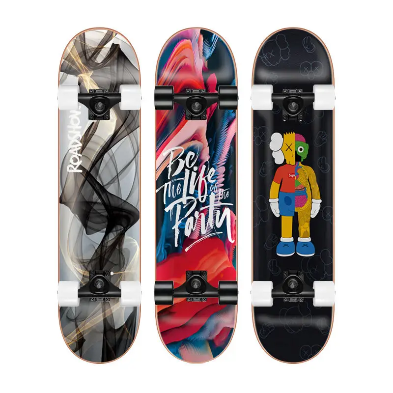 7 Layers chinese maple skateboard outdoor 31 inch for beginners custom youngsters skateboard Professional Pro Skateboard