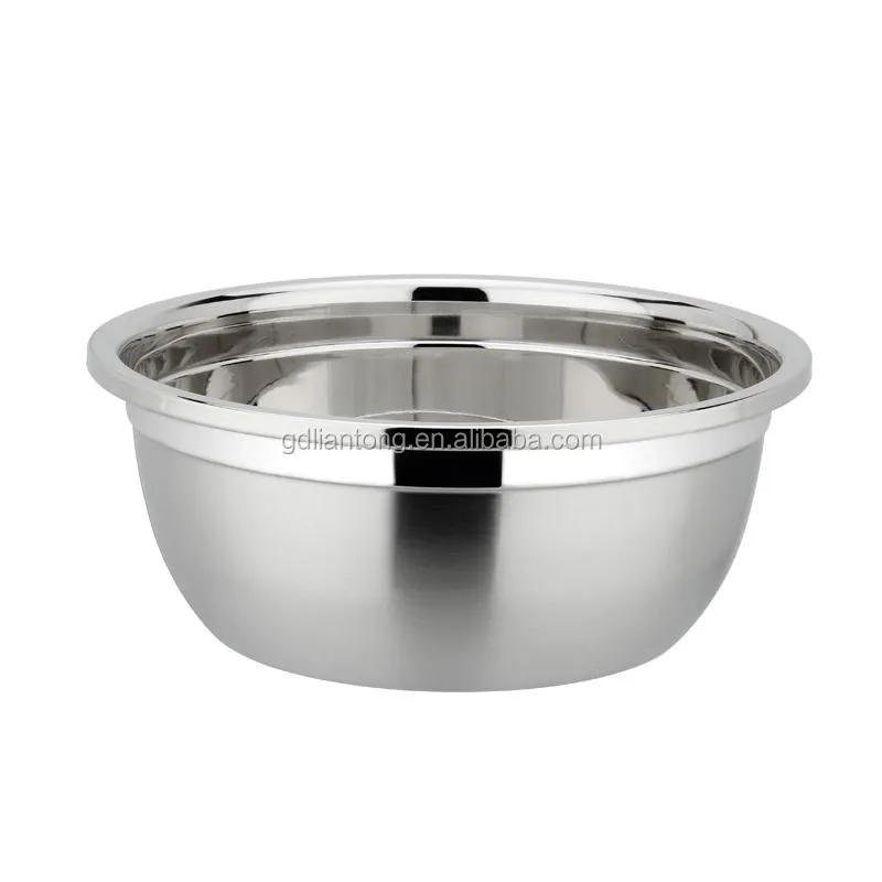 Multi size stainless steel #201 mirror polishing  deep mixing bowl salad bowl