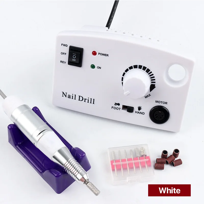 Customized Products Rechargeable Manicure tools Polisher Nail Drill  With 6 Dill Bits Set