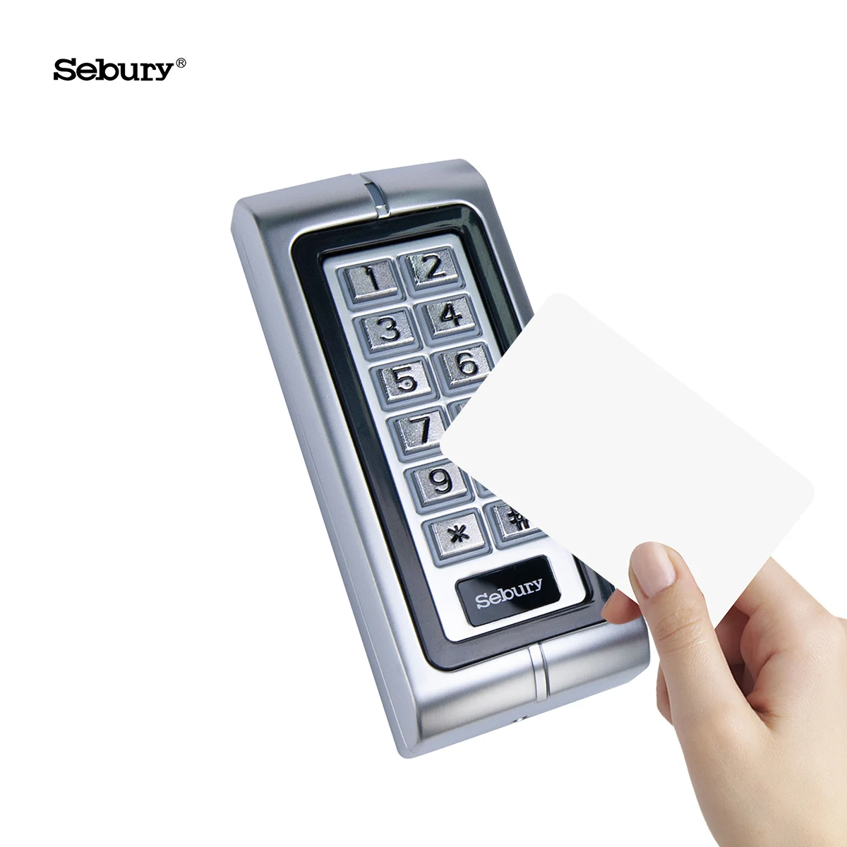 Sebury IP68 RFID Reader Metal Access Control Reader WG26 WG34 Metal Shell Outdoors Applied RFID Keypad Card Reader