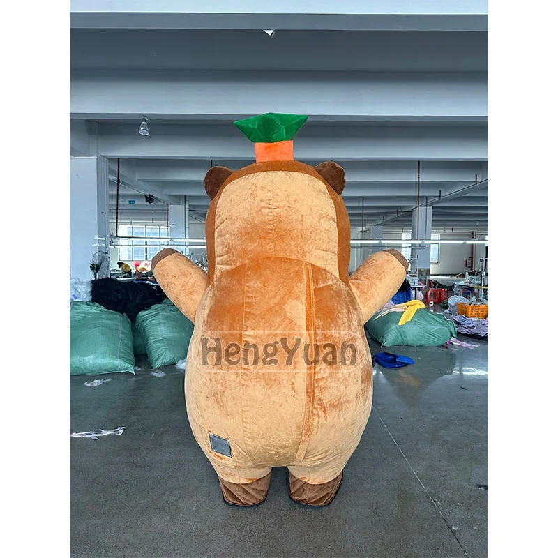 Hengyuan Hot SaleInflatable Kapibala Capy bara Mascot Costumes Advertising Events Party Cosplay Inflatable Animal Plush Dresses