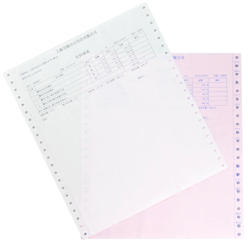 Kaidun 2020 Hot Sale 2~5 ply carbonless computer print copy paper/ continuous computer