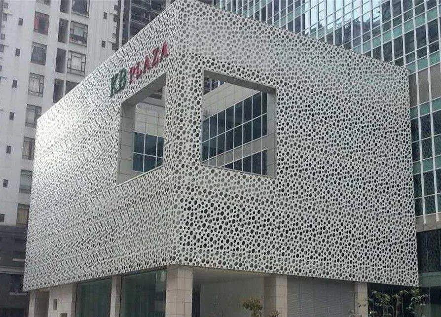 Fashion customized aluminum cut-out cladding panel customized facade