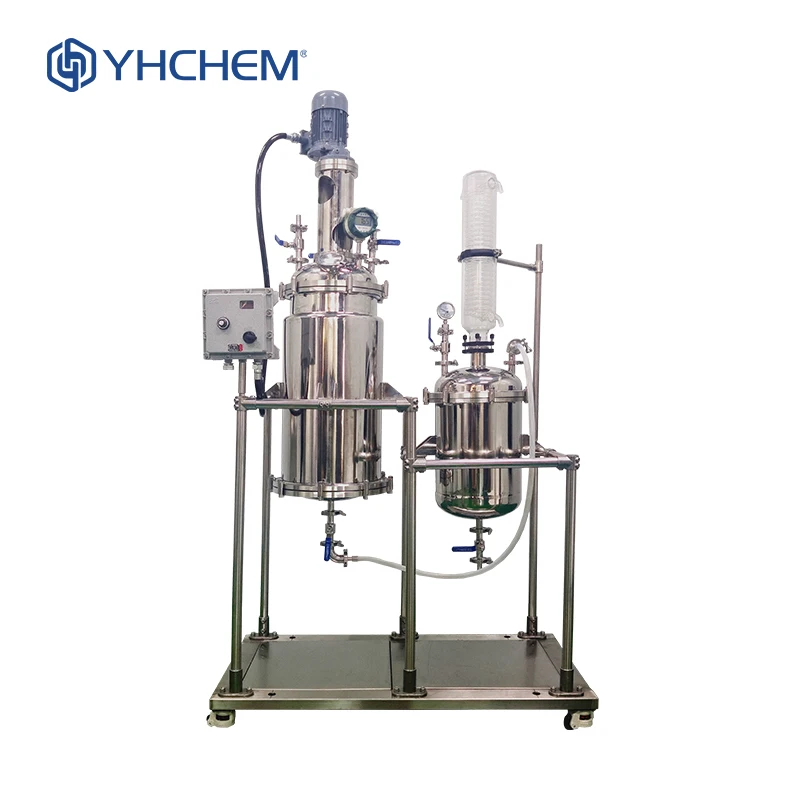 Laboratory Grade Reactor Stainless Steel Crystallization Reactor with Filter Unit