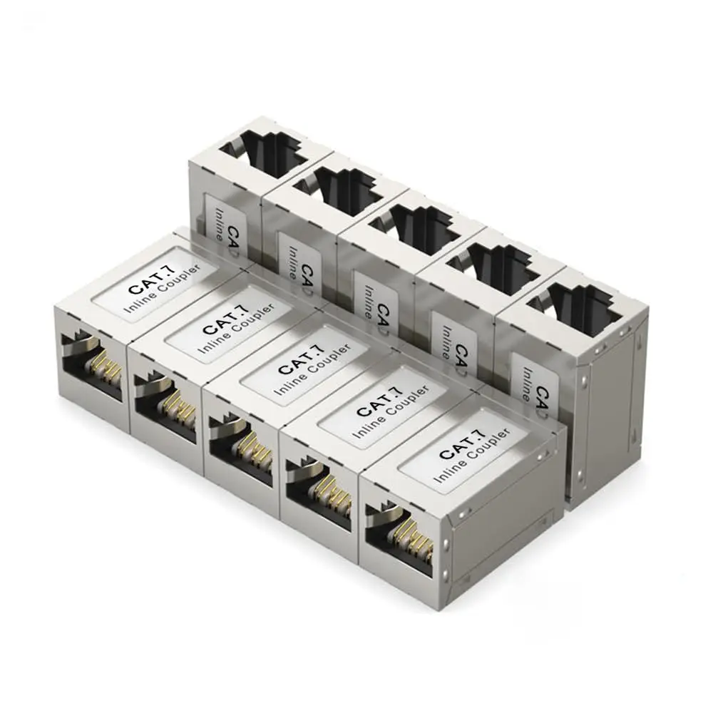 Cat7 Ethernet Coupler Female to Female Connector 10Gbps RJ45 Coupler Ethernet Extender