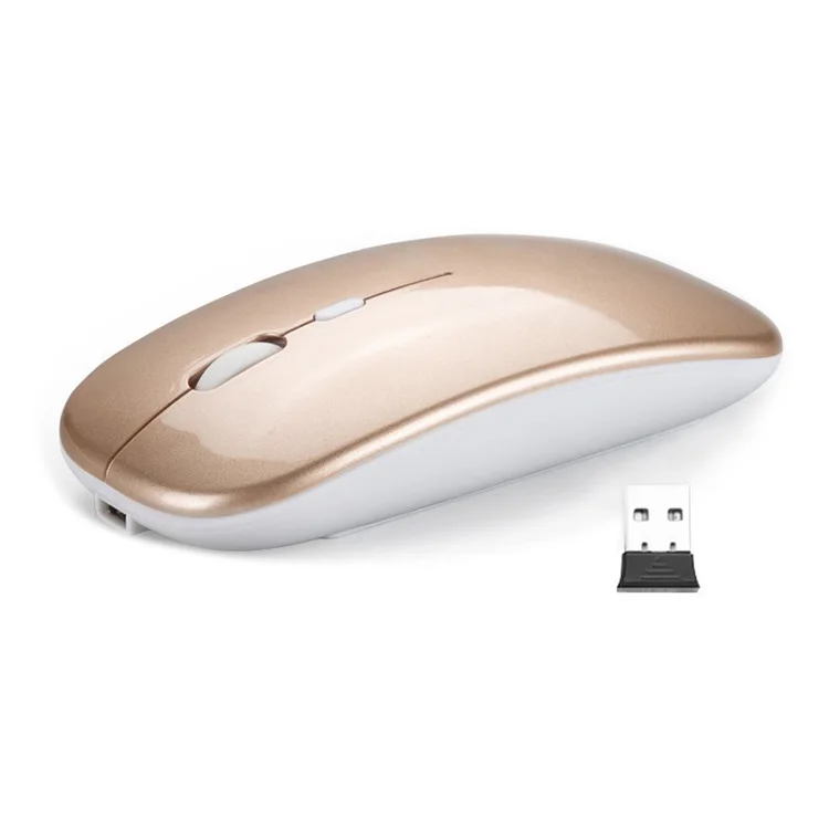 Wireless Mouse 2.4GHz Receiver Optical Adjustable Wireless Mice Silent Rechargeable Mouse
