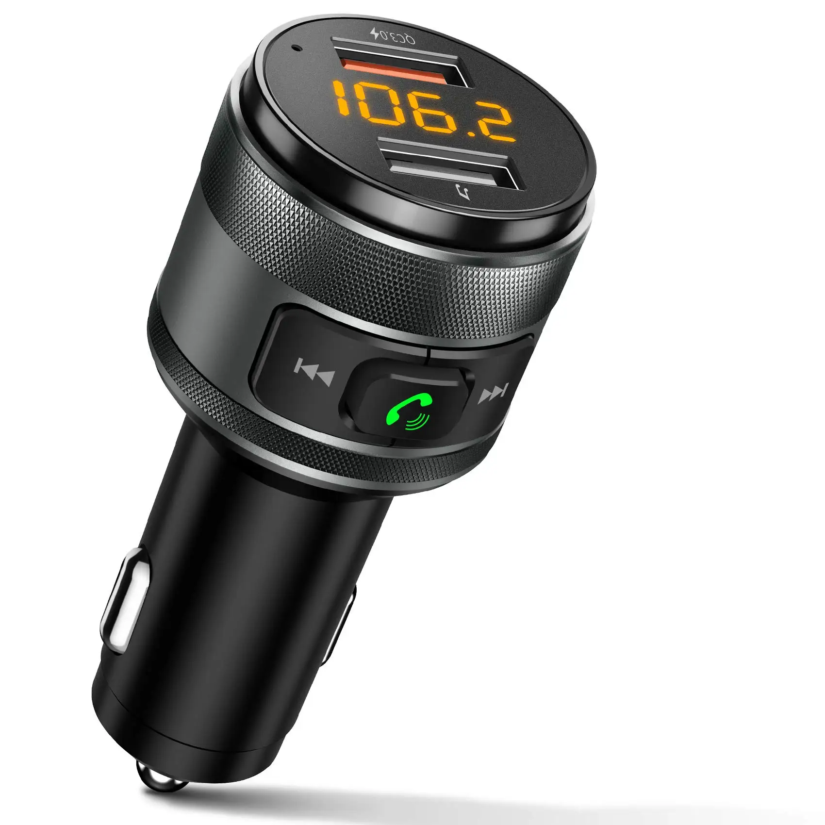C57 беспроводной автомобильный FM-передатчик MP3 плеер громкой связи QC3.0 быстрое зарядное устройство BT5.0 частотная модуляция передатчик