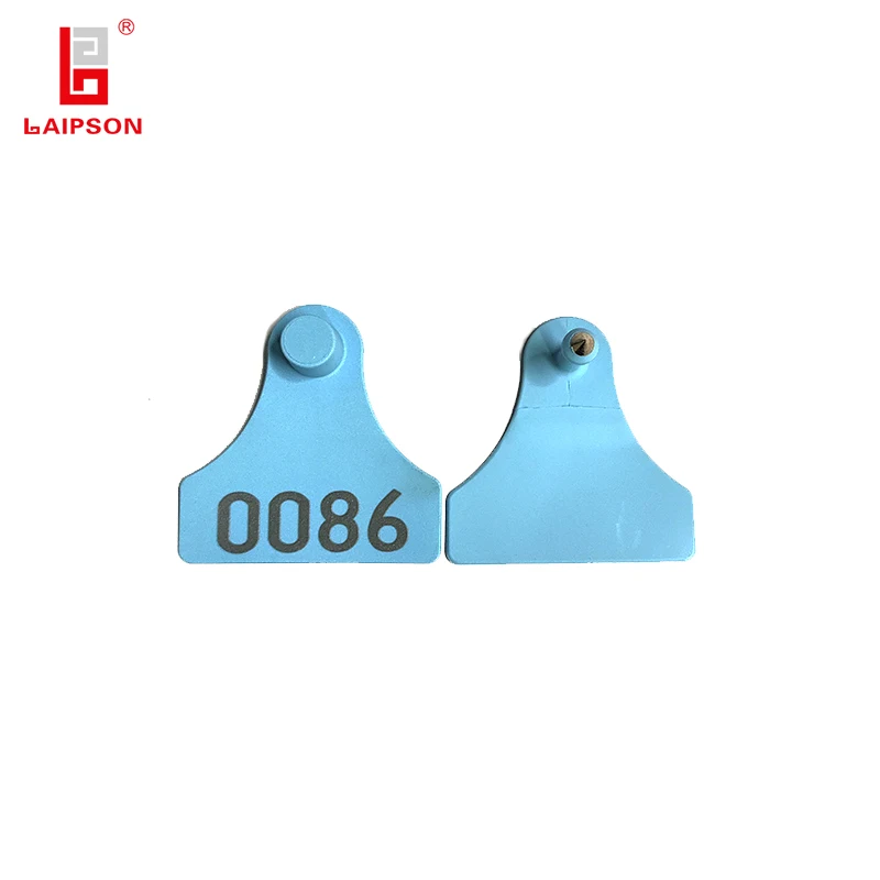 TOP TPU Shovel visual pig goat cattle ear tag with printing number for farm