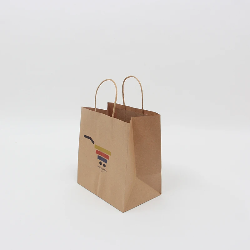 
high quality kraft paper bags with handles for Shopping Paper Bag Custom Printing Eco Friendly Recycle 