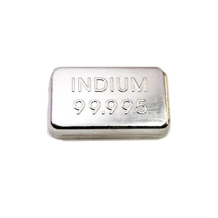 Competitive Factory Supply 99.999% Purity Indium Metal Price Indium Ingot
