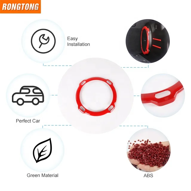 Car Accessories Inner Trunk Speaker Audio Horn Ring Frame Cover Trim for Jeep Wrangle JL 2018+