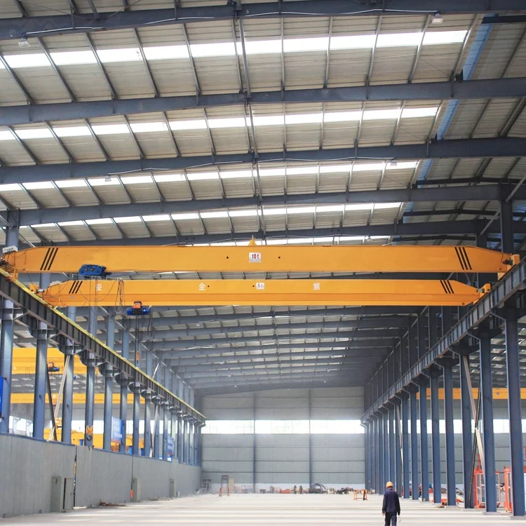 Customized LDA 10ton-10.5m Single Girder Overhead Crane With Chain Electric Hoist