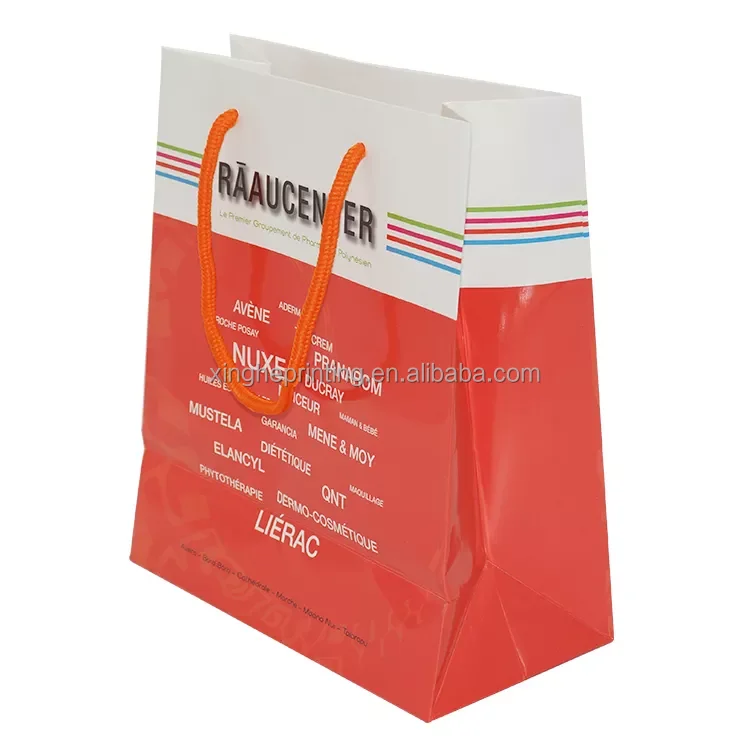 Custom Luxury Paper Bag Boutique Retail Clothing Packaging Shopping Bag Gift Bag