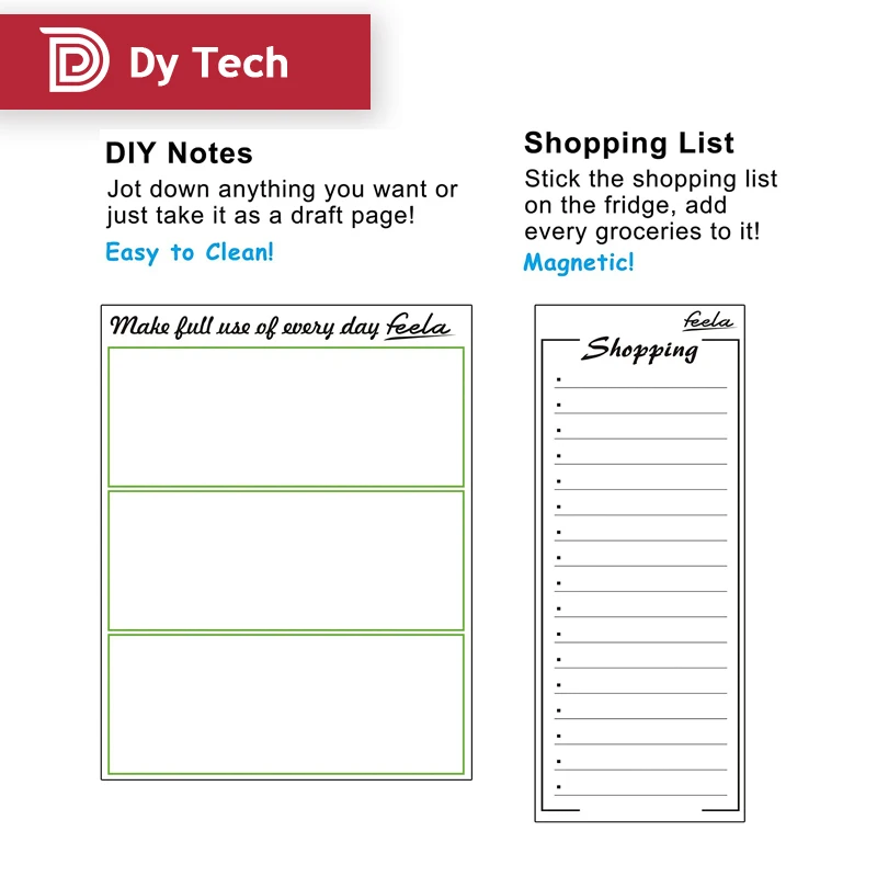 Customized Dry Erase digital board weekly-planner-manufacturers Blank Memo Planner acrylic calendar foir fridge