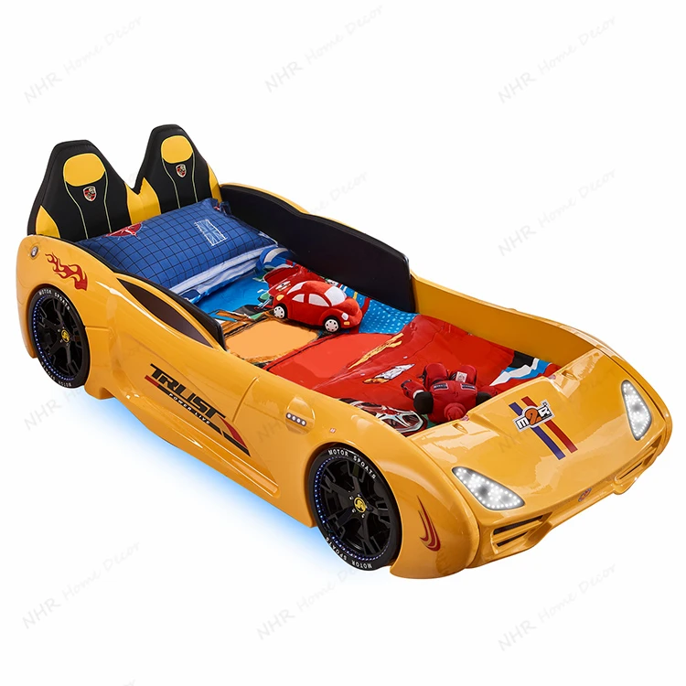 2021 New cool environmentally friendly materials remote control racing children car bed