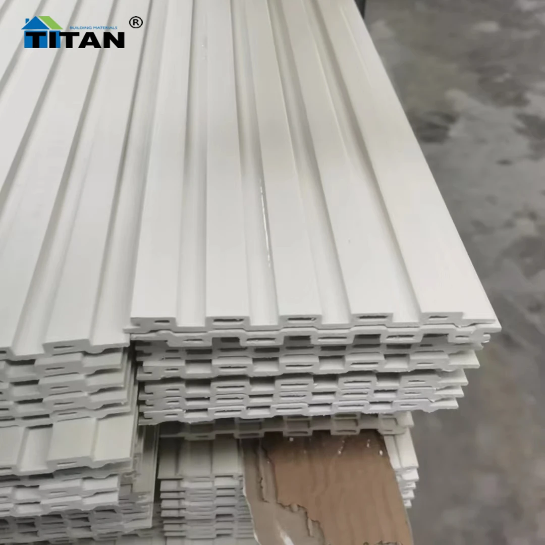 Revestimiento Exterior Wooden Square Beam Wpc Wall Panel Walnut Black