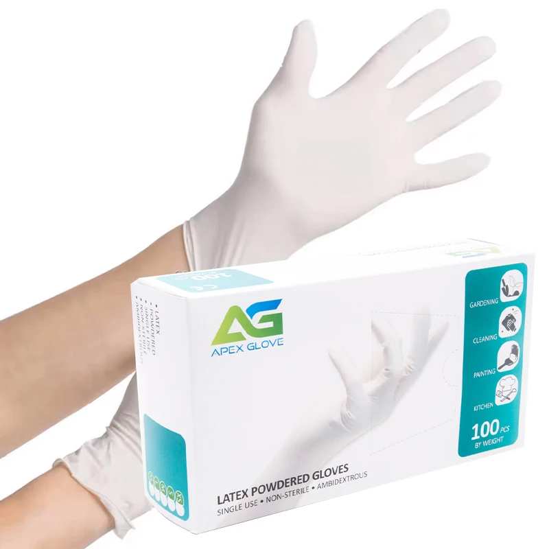 Лидер продаж, латексные перчатки Guantes, идеально подходящие для различных применений, с отличным комфортом для ношения