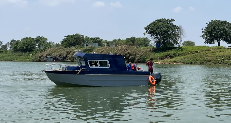 Kinocean  8.2m Aluminum Cabin  Boat Landing Craft Fishing Boat Rowing Vessel For Sale