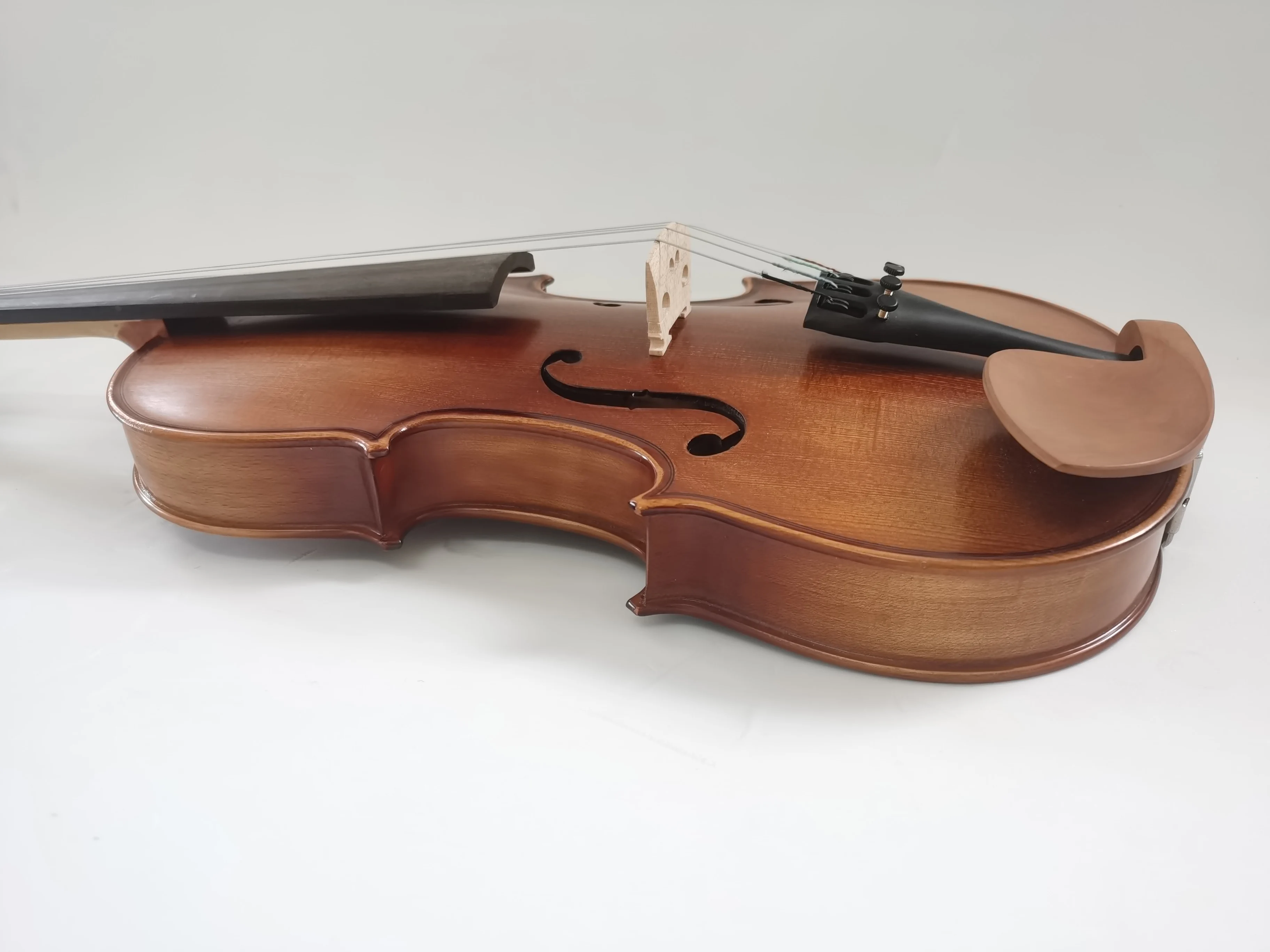 China factory  student antique style yellow brown solid wood maple  violin 4/4 3/4 1/2 1/4 1/8 GV-003