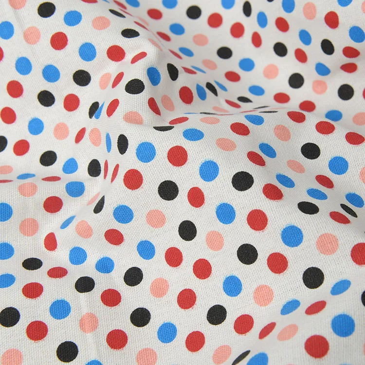 12 OZ Polka Dot canvas Polka dot polyester canvas print canvas fabric sofa Handbag case tablecloth printed cloth