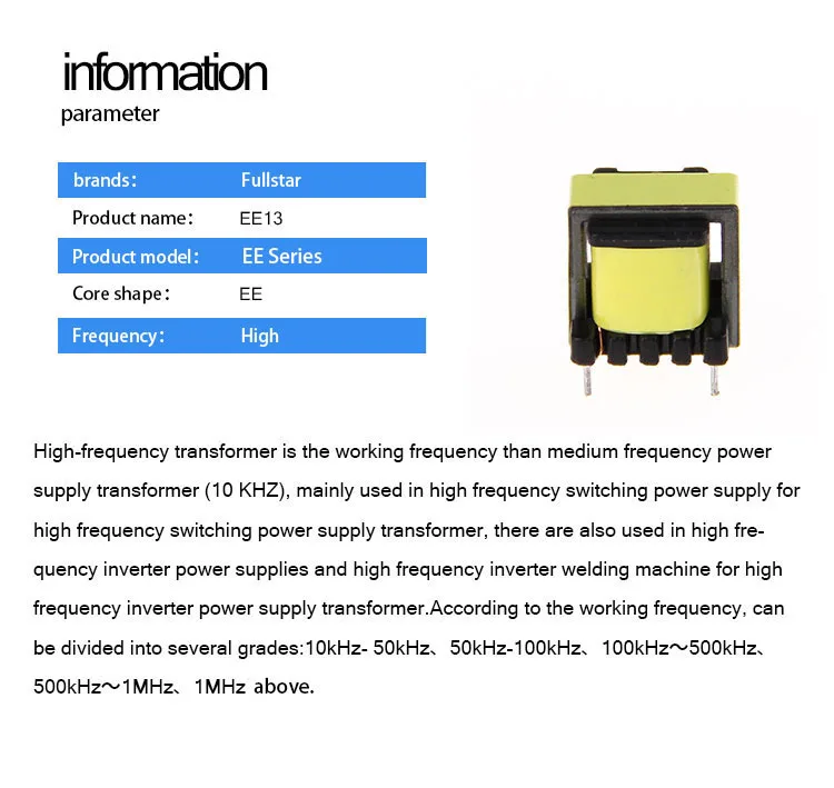 led transformer 24V EE16 transformer ferrite core high frequency transformer
