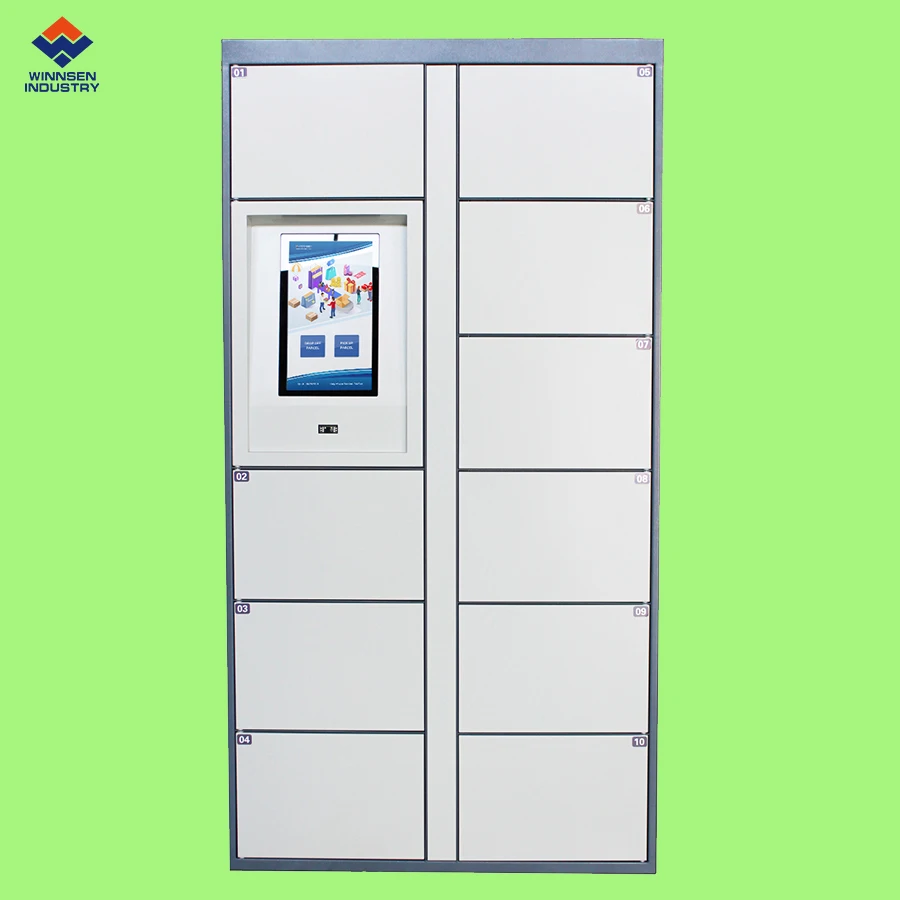 Winnsen Smart Touch Screen Outdoor Lockers Industrial Automatic Parcel Delivery Locker for Post Express
