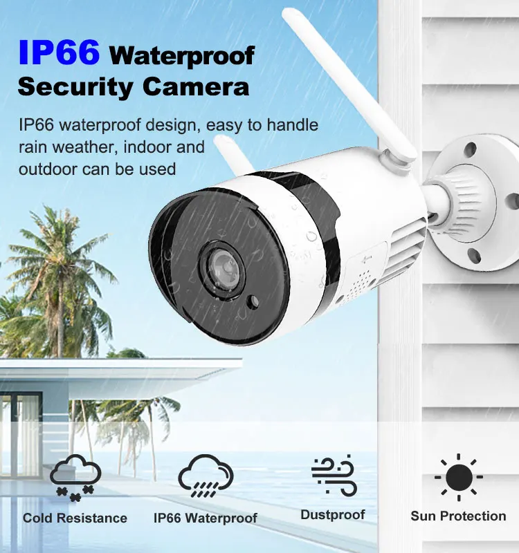 Wholesale 4ch 8ch Cctv Camera NVR Kit 3MP 5MP HD Waterproof Outdoor Wifi Wireless Surveillance System Wireless Bullet NVR Kit