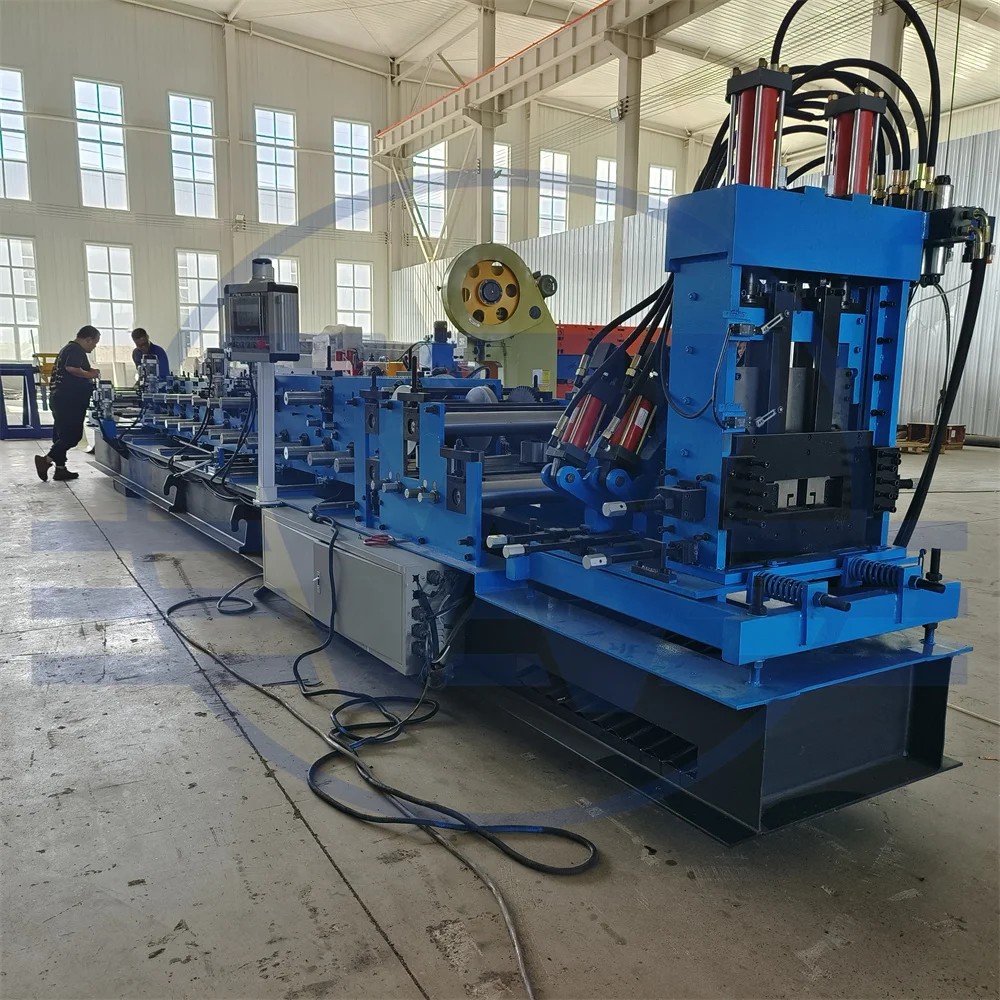 Manufacture Multi Size Quick Interchangeable Steel Frame C Z Purlin Roll Forming Machine U Channel Making Machine