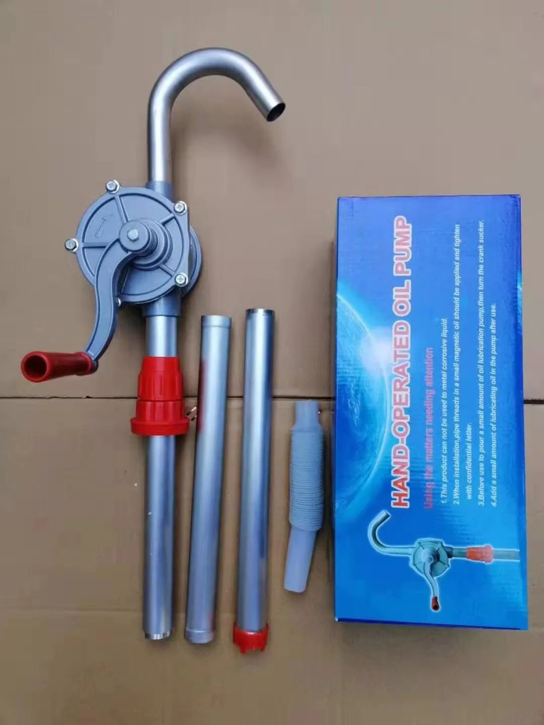 25MM 32MM  Manual Oil Extractor Hand Crank Oil Pump Self Oil Changer Priming Dispenser