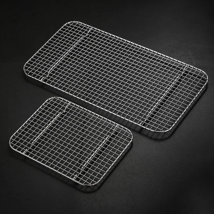 Disposal Bbq Grill Netting Round Convex Barbecue Wire Mesh